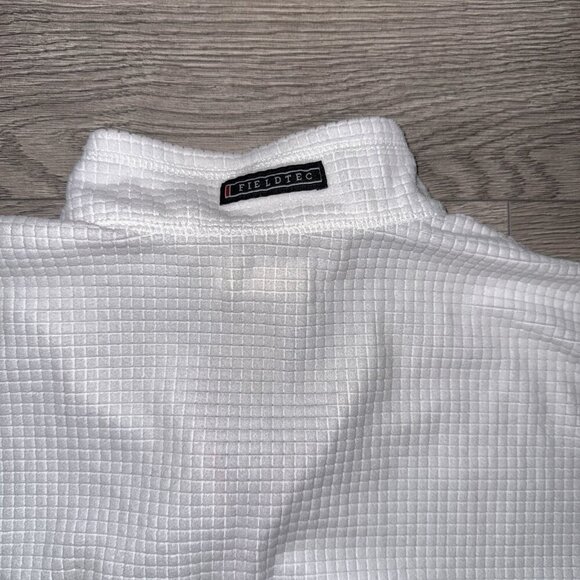 Southern Marsh Womens M Dune Grid Fleece Fieldtec White pink grid half zip - Picture 4 of 7